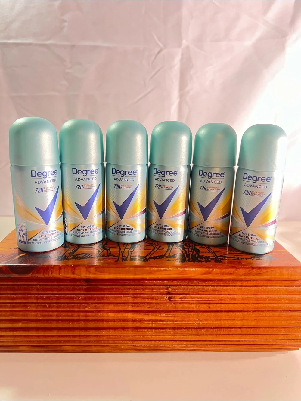 Degree Advanced Dry Spray Antiperspirant Travel Size Lot of 6 Sexy Intrigue